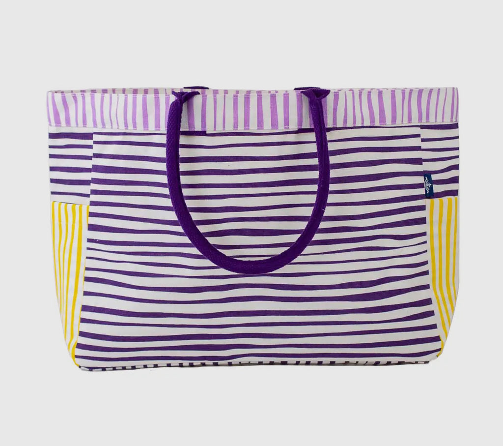 DurhamTiger stripe game day tote