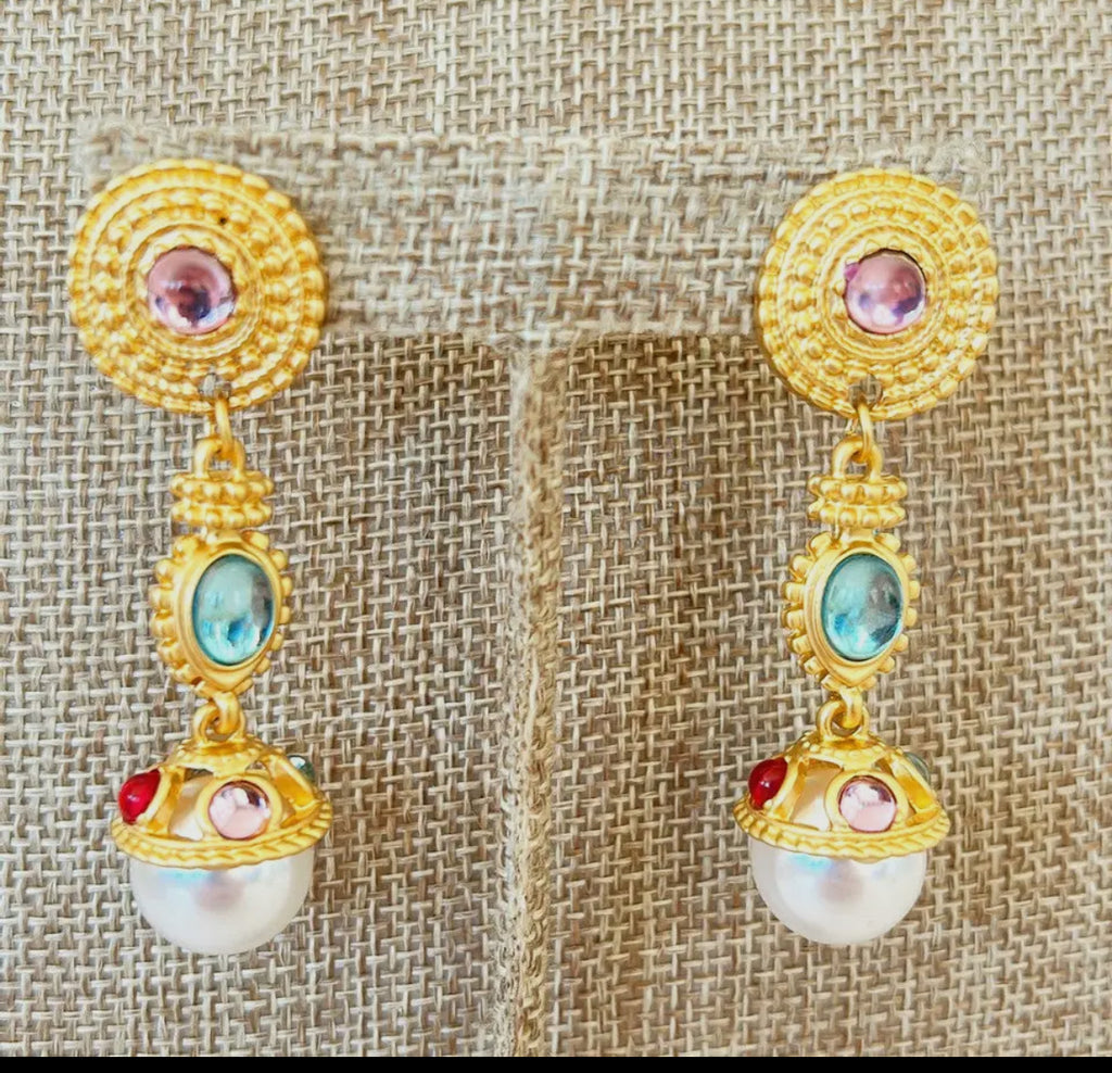 BC colorful drop earrings
