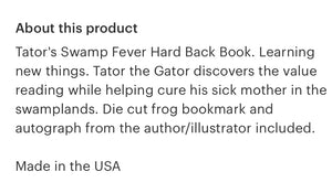 Tator’s Swamp Fever hard back book