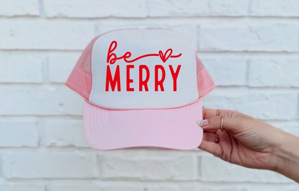 Be Merry Trucker hat