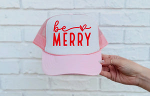 Be Merry Trucker hat