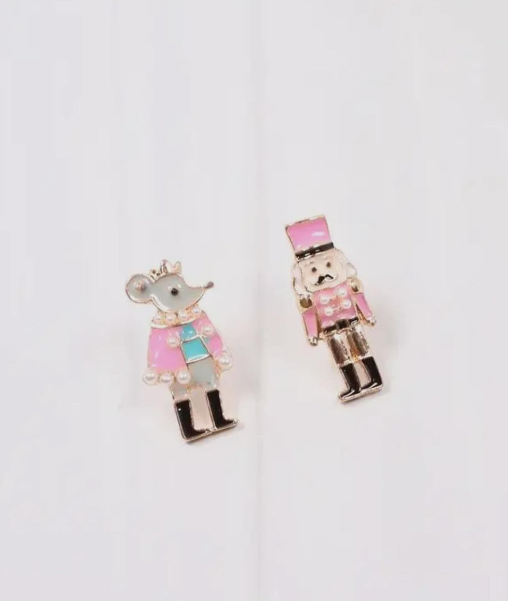 Nutcracker Suite Dreams stud earrings-pink