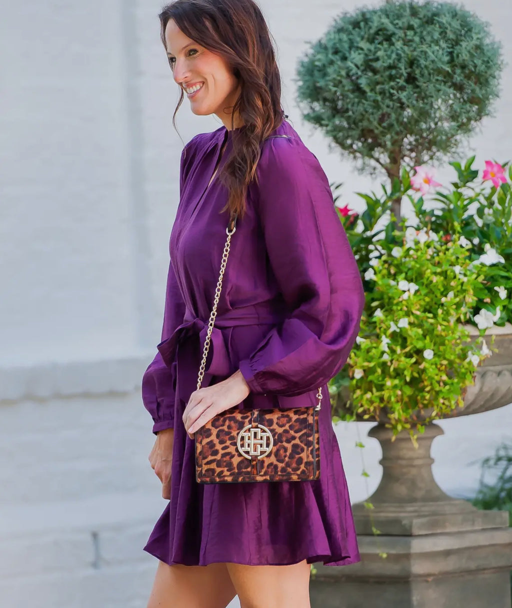 Cecilia spotted circle logo bag