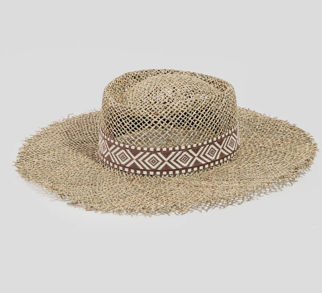 Tribal straw hat