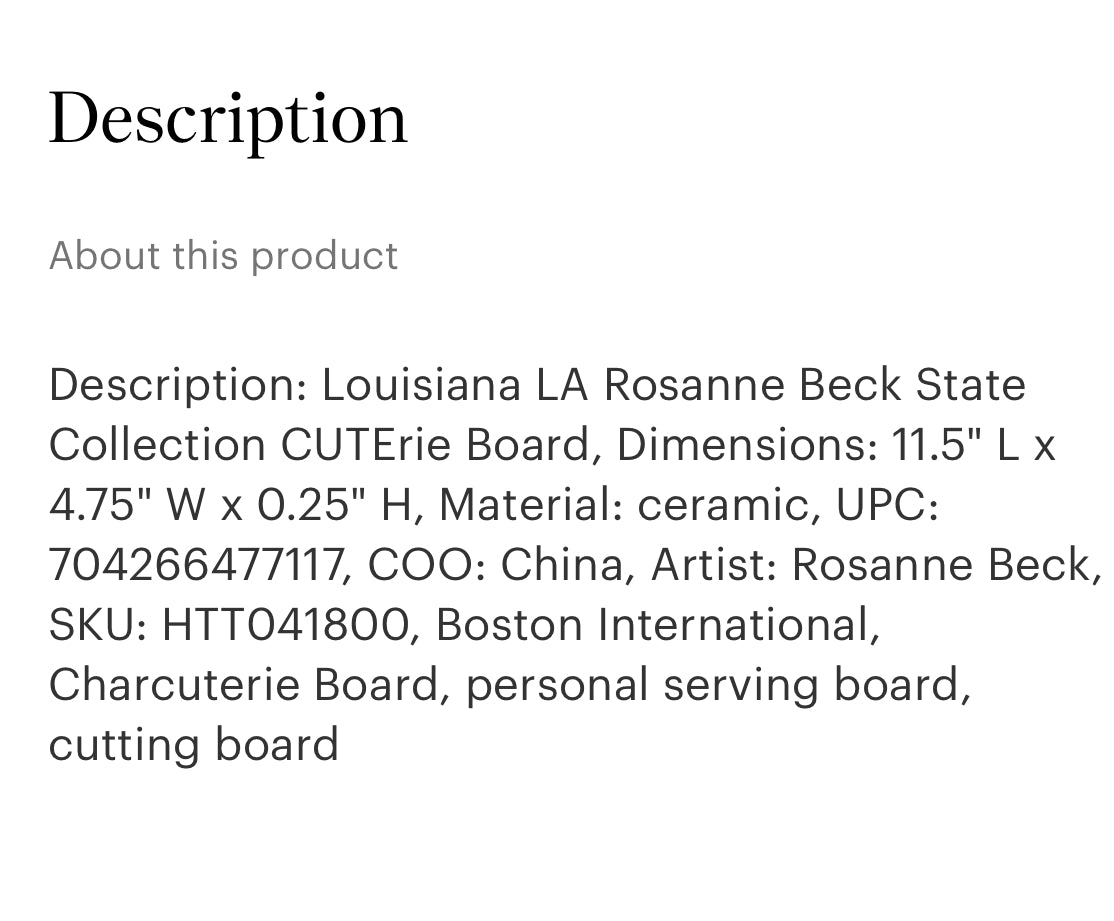 Louisiana State charcuterie board