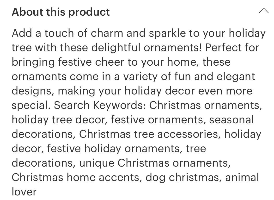 Tinsel Tiger ornament