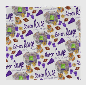 Louisiana Football Square-