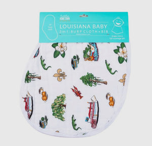 Louisiana burp & bib combo