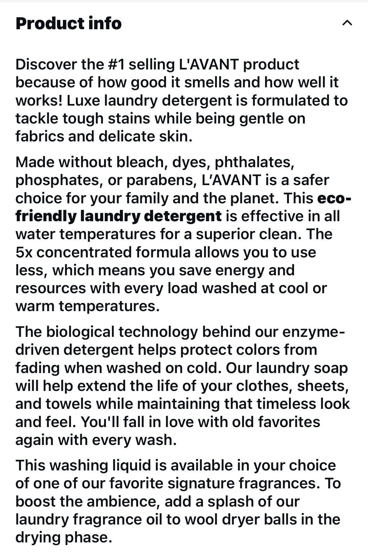 L’avant-blushed bergamot laundry detergent