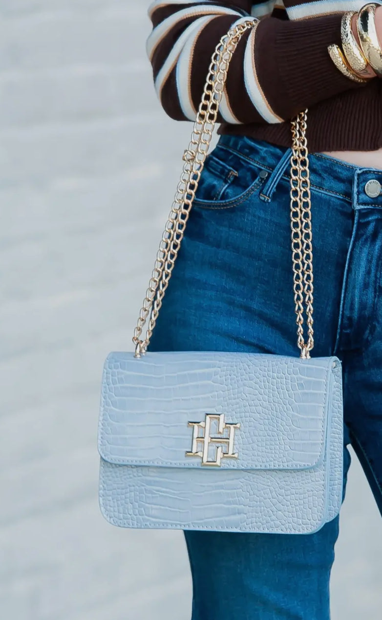 Baby blue Rory cross body