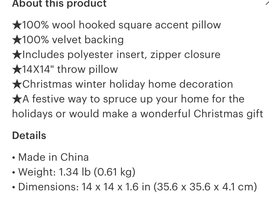 Spotted holiday bow hook pillow(seasonal items not returnable)