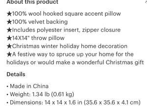 Spotted holiday bow hook pillow(seasonal items not returnable)