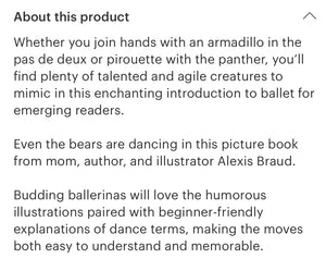Bayou Ballet Book