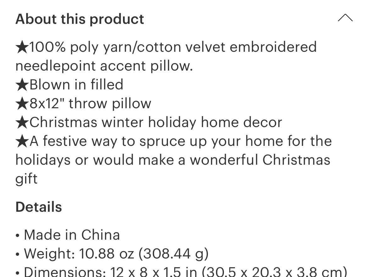 Dear Santa I Can Explain needlepoint pillow