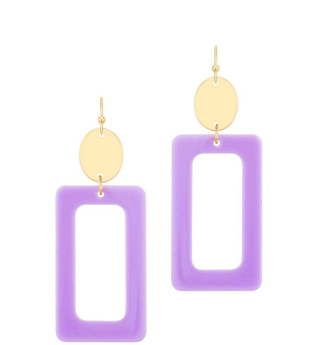 Rectangle Acrylic earrings